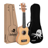 Octopus Mahogany Soprano Ukulele with Solid Spruce Top