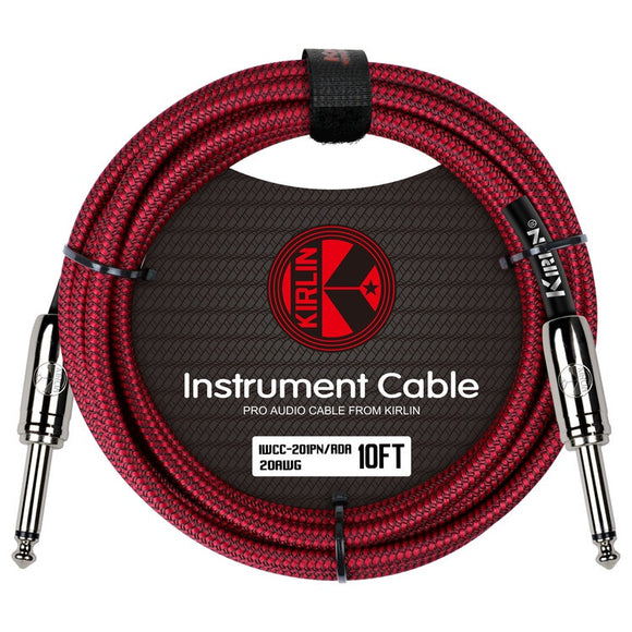 Kirlin Instrument Cable 10ft red