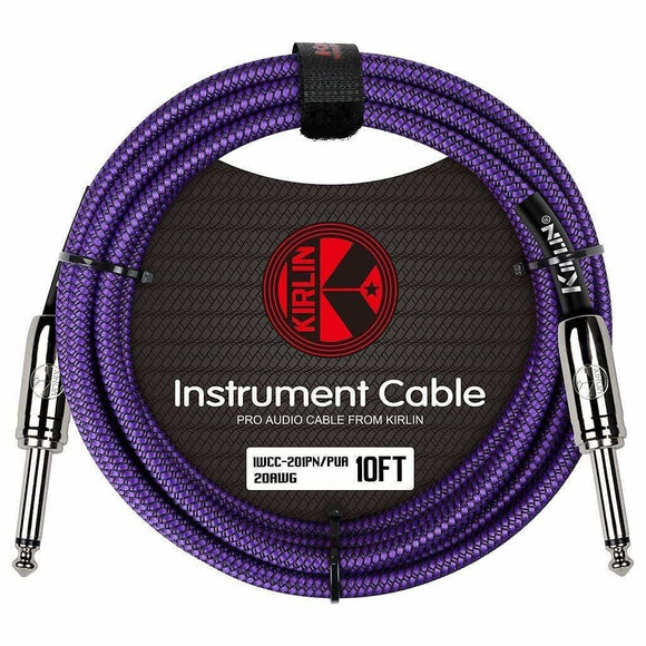 Kirlin Instrument Cable 10ft Purple