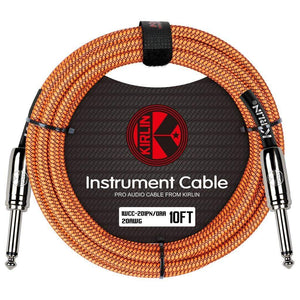 Kirlin Instrument Cable 10FT Orange