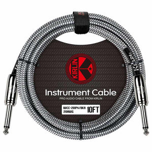 Kirlin Instrument Cable 10ft Silver