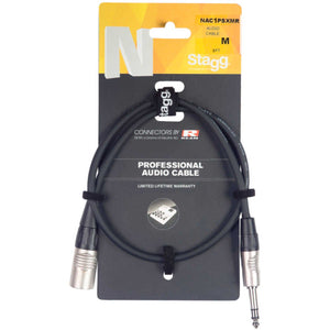 N-series 1-metre audio cable M XLR - Stereo Jack - NAC1PSXMR