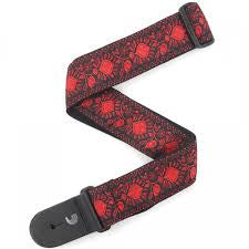 D'Addario Woven Guitar Strap, Monterey 2, Dark Red