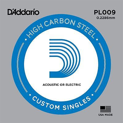 D'Addario PL009 Plain Steel Guitar Single String