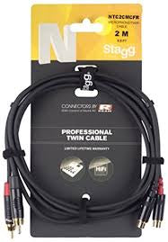 N-Series Twin Cable - RCA M / RCA F 0 - NTC2CMCFR