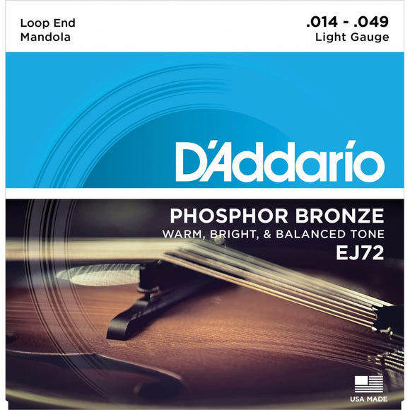 D'addario EJ72 Mandola Phosphor bronze
