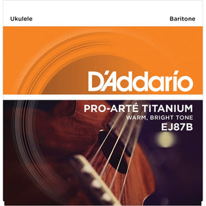 EJ87B D'addario Baritone ukulele strings - TITANIUM