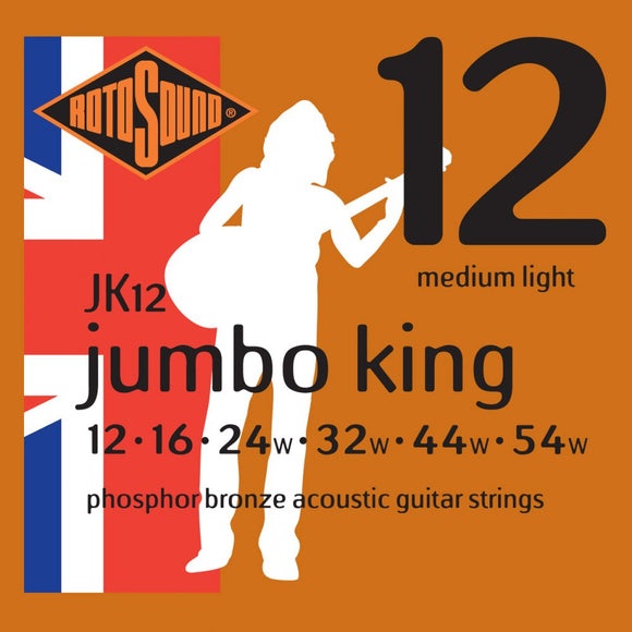 Rotosound Phosphor Bronze Acoustic Guitar Strings 0.012- 0.054