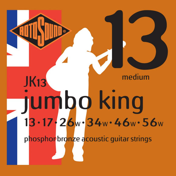 Rotosound Phosphor Bronze Acoustic Guitar Strings 0.013- 0.056